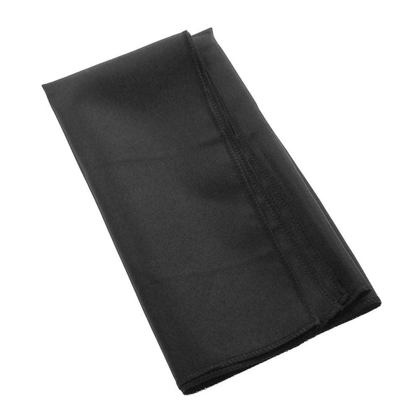 Fabric Cloth Napkin, 18-Inch x 18-Inch, 6-Piece, Black