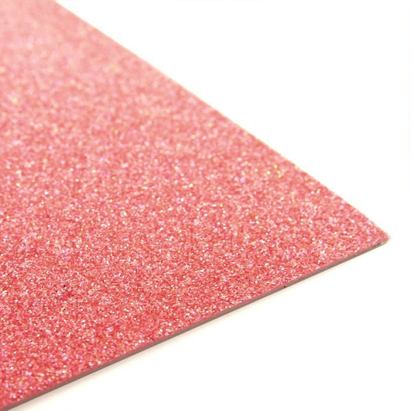 Glitter EVA Foam Sheet, 9-1/2-Inch x 12-Inch, 10-Piece, Coral