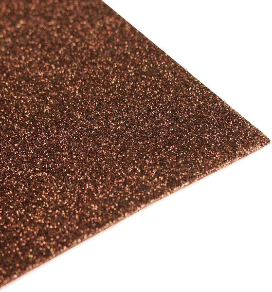 Glitter EVA Foam Sheet, 9-1/2-Inch x 12-Inch, 10-Piece, Brown