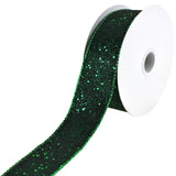 Glittered Lush Double-Sided Wired Ribbon, 1-1/2-Inch, 10-Yard