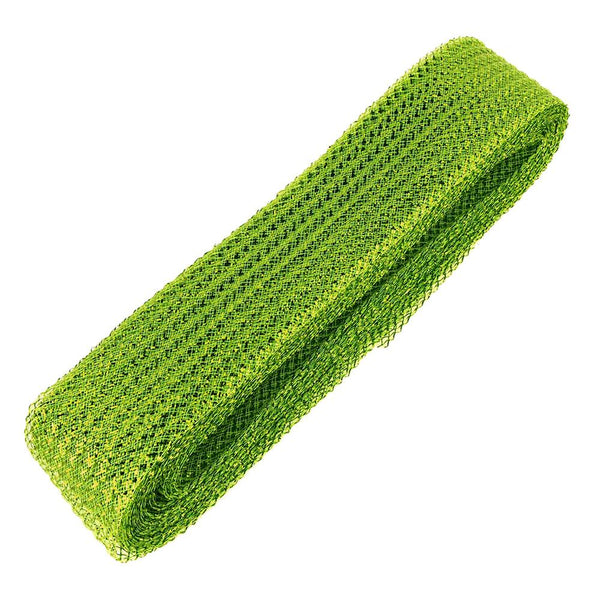 Waffle Wash Deco Flex Ribbon, 2-1/2-Inch, 20 Yards, Apple Green