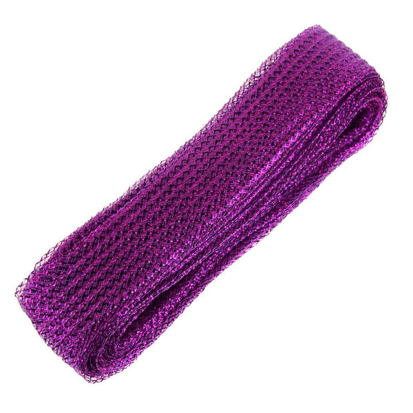 Waffle Wash Deco Flex Ribbon, 2-1/2-Inch, 20 Yards, Purple