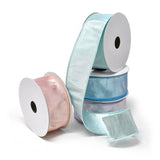 Metallic Pastel Sassy Wired Ribbon, 1-1/2-Inch, 10-Yard, Aqua