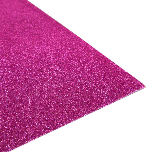 Glitter EVA Foam Sheet, 9-inch x 12-inch, 10-Piece, Fuchsia