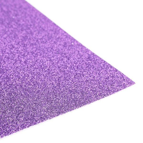 Glitter EVA Foam Sheet, 13-inch x 18-inch, 10-Piece, Lavender