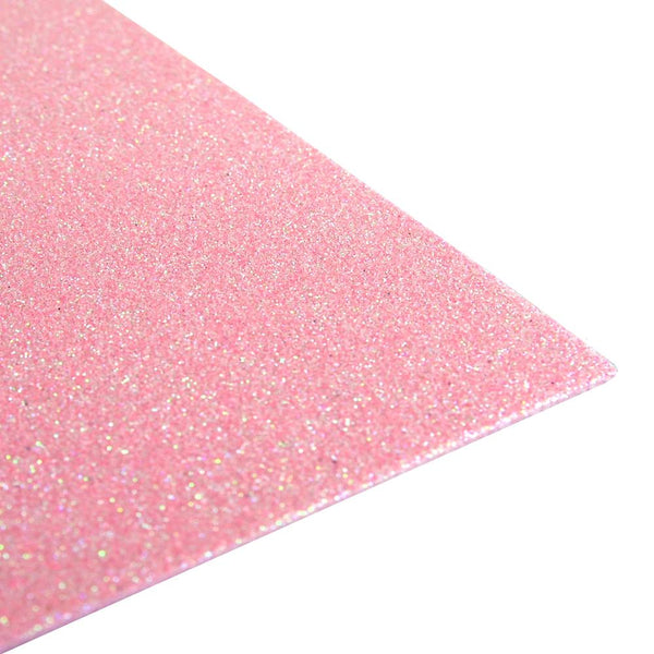 Glitter EVA Foam Sheet, 9-inch x 12-inch, 10-Piece, Pink