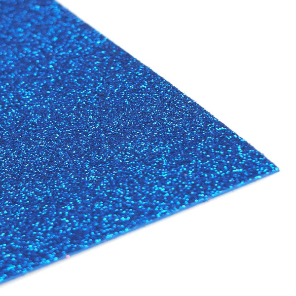 Glitter EVA Foam Sheet, 9-inch x 12-inch, 10-Piece, Royal Blue