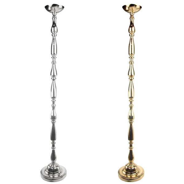 Tall Aluminum Candle Holder Floor Stand, 4-Feet