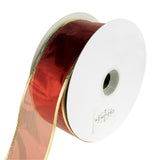 Gleam Wired Metallic Christmas Holiday Ribbon, 2-1/2-Inch, 50 Yards