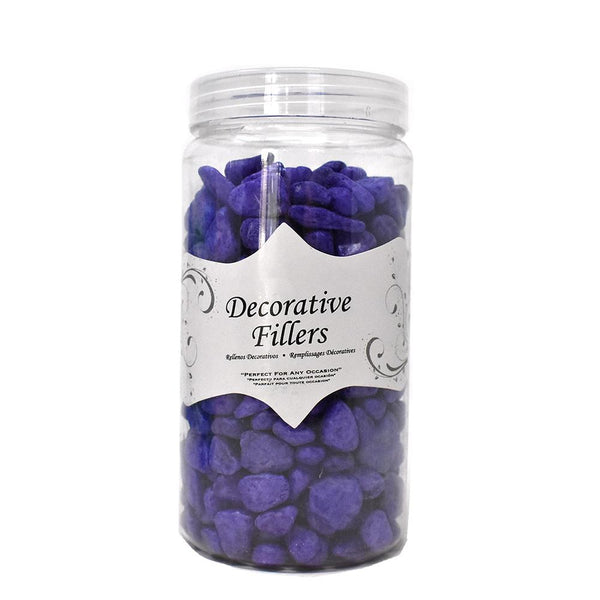 Acrylic Crystal Rocks Decorative Vase Filler, Purple, 9/10-Pound