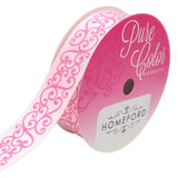 Glitter Swirl Grosgrain Ribbon, 7/8-Inch, 4-Yard