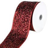 Disco Glitter Metallic Edge Wired Ribbon, 2-1/2-Inch, 10-Yard