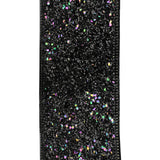 Disco Glitter Metallic Edge Wired Ribbon, 2-1/2-Inch, 10-Yard