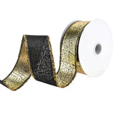 Elegant Cracked Lamé Wired Ribbon, 1-1/2-Inch, 10-Yard