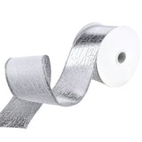 Elegant Cracked Lamé Wired Ribbon, 2-1/2-Inch, 10-Yard