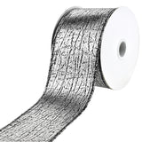 Elegant Cracked Lamé Wired Ribbon, 2-1/2-Inch, 10-Yard