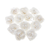 Rose Paper Flower Embellishment, 2-1/2-Inch, 12-Count