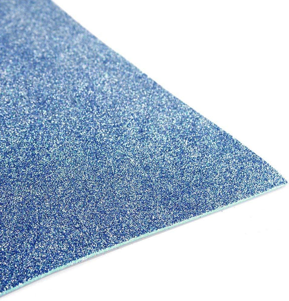 Glitter EVA Foam Sheet, 9-1/2-Inch x 12-Inch, 10-Piece, Blue