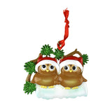 Cute Owl Family of Two Christmas Ornament, 2-1/4-Inch