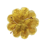 Artificial Silk Flat Carnations, 3-Inch, 12-Piece, Gold