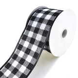 Glitter Buffalo Plaid Wired Ribbon, 2-1/2-Inch, 10-Yard