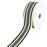 Woven French Stripes Wired Ribbon, 1-1/2-Inch, 10-Yard