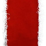 Christmas Velvet Fuzzy Wired Edge Ribbon, 2-1/2-Inch, 10-Yard - Red