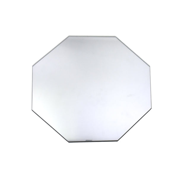 Octagonal Glass Centerpiece Mirror, Clear, 7-7/9-Inch