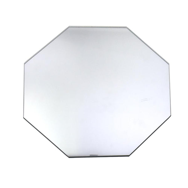 Octagonal Glass Centerpiece Mirror, Clear, 13-3/4-Inch