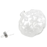 Fillable Glass Diamond Cut Onion Christmas Ornament, 3-Inch