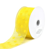 Polka Dot Sheer Ribbon, 1-1/2-Inch, 3-Yard