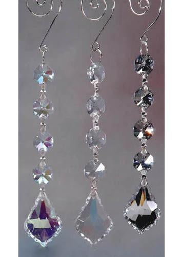 Acrylic Chandelier Crystals, Gemstone Link, 6-Inch, Clear