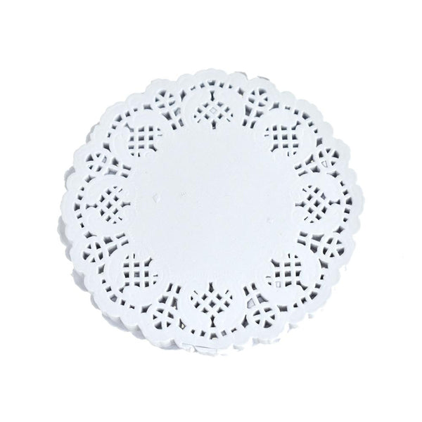 Round Paper Lace Doilies, White, 4-1/2-Inch, 30-Count