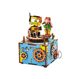 Machinarium DIY 3D Wooden Music Box Puzzle, 5-Inch