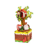 Tree House DIY 3D Wooden Music Box Puzzle, 7-3/4-Inch