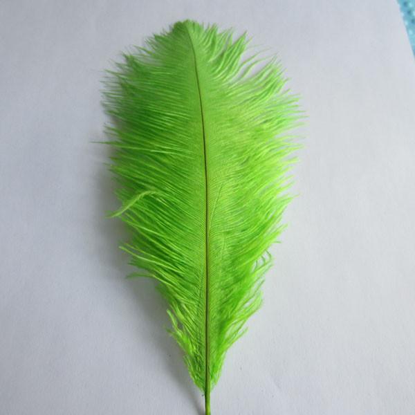 Ostrich Feather Decorative Centerpiece, 15-Inch, 1-Piece, Apple Green