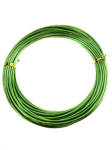 Decorative Aluminum Wire, 2mm, 13-yard, Apple Green