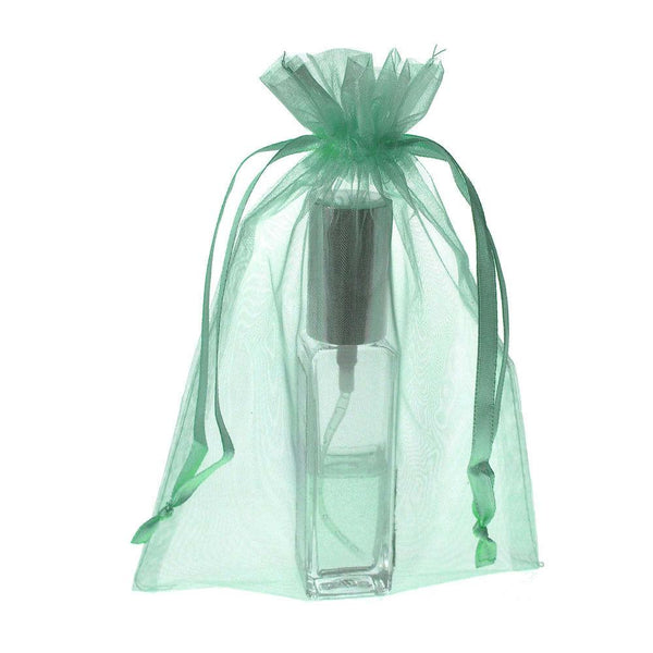 Organza Favor Pouch Bag, 5-Inch x 6-1/2-Inch, 12-Count, Aqua