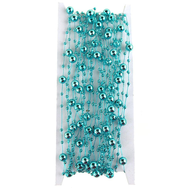 Beaded Wire Garland Link, 10 Yards, Turquoise