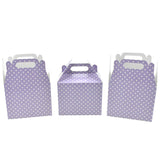 Polka Dot Patterned Party Favor Boxes, 4-3/4-Inch, 3-Count