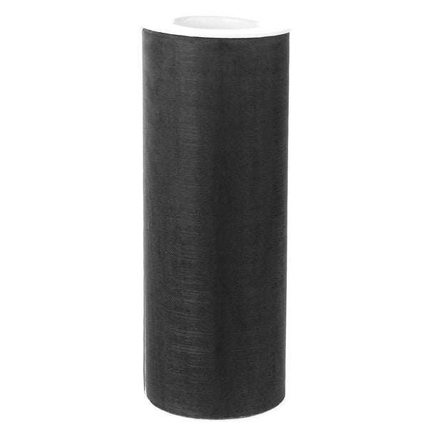 Organza Spool Roll, 6-Inch, 25 Yards, Black