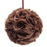 Silk Flower Kissing Balls Wedding Centerpiece, 10-Inch