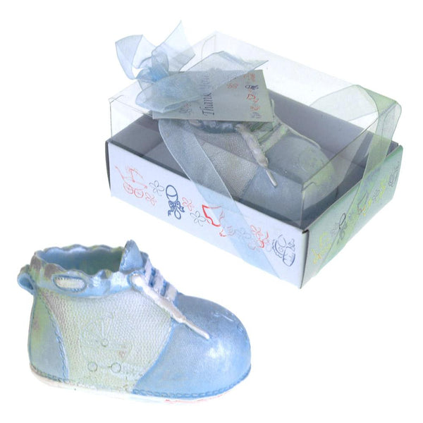 Baby Favors Souvenir, 2-3/4-Inch, Bootie Shoe, Light Blue