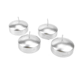 Metallic Floating Disc Unscented Candles, 2-Inch, 4-Count