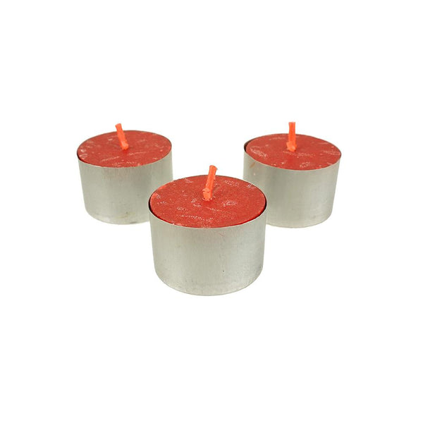 Unscented Jumbo Tea Light Candles, 1-1/2-Inch, 50-Count, Red