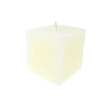 Square Unscented Pillar Candle, 3-Inch