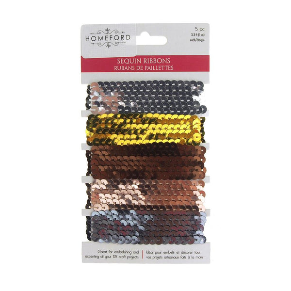 Metallic Sequins Trim Multi Strand, Dazzling Metallics, 3-Feet