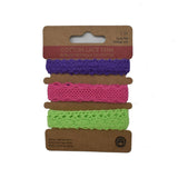 Assorted Cotton Lace Trim, 1-Yard, 3-Piece