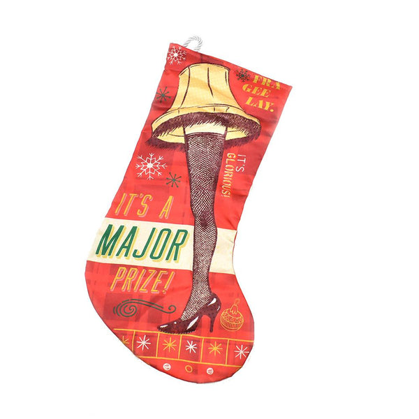 A Christmas Story Leg Lamp Satin Stocking, 17-1/2-Inch