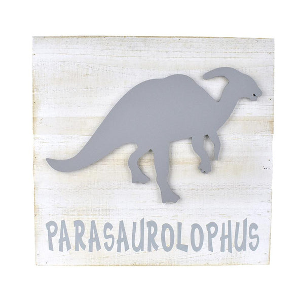 Parasaurolophus Silhouette Wooden Frame, 15-3/4-Inch